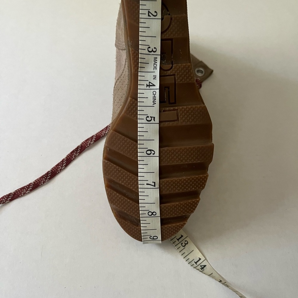 Sorel Women's Lace Up Boots in Tan and Red - Picture 6 of 6
